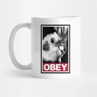 Obey the Cockatiel Parrot Mug